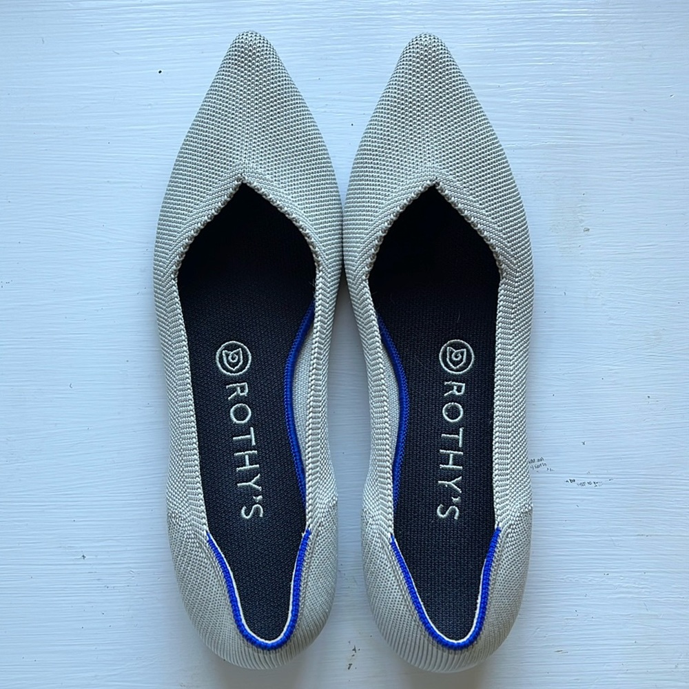 Rothy’s The Point Flax Size 8.5 women’s